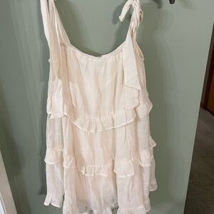 HYFVE Ivory Layered Mini Dress